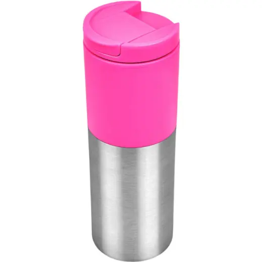 Kooshty Typhoon Stainless Steel & Plastic Double-Wall Tumbler Pink